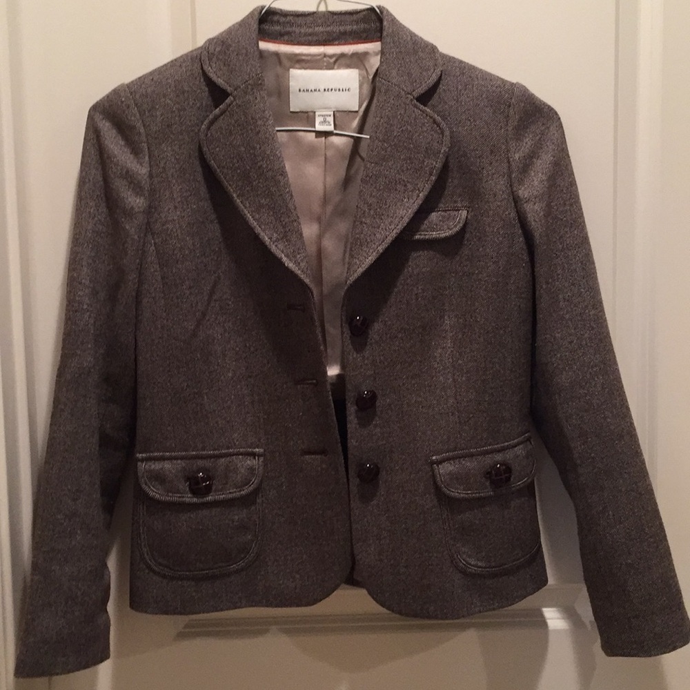 Brown tweed suit